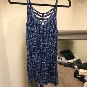 blue printed romper!